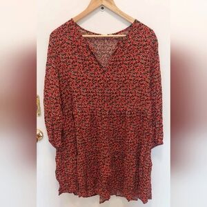 Summer floral mini dress